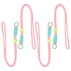 PATIKIL Braided Lanyard 4 Pcs Braided Keychain with Metal Clip,