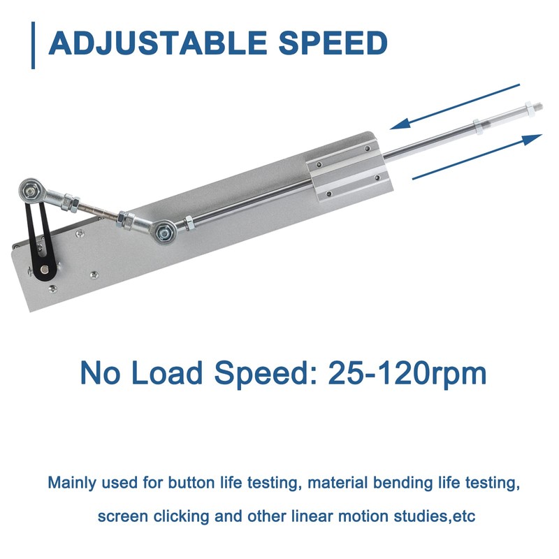 JQDML Reciprocating Cycle Linear Actuator, DC 24V Stroke 1.18"-6" Gear