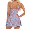 COLIZERE Traje de Baño Mujer Completo con Falda Cuello en