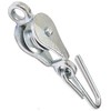 WASHING LINE WIRE ROPE PULLEY WITH HOOK GALVANISED STEEL (