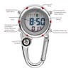 Multifunctional Luminous Clip On Carabiner Watch Mini Quartz Watch Compass