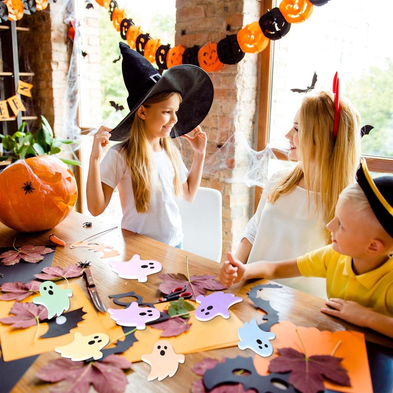 Ctosree 40 Pack Halloween Ghost Sticky Notes 8 Pastel Color