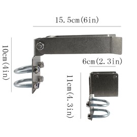 Chain Link Residential Strong Arm Double Gate Latch,Use This Double Gate Latch Where 2 Gates Swing Together.The Minimum Distance Between Doors is 2 ",Chain Latch for 1-3/9" Gate Frames Pipe Sizes.