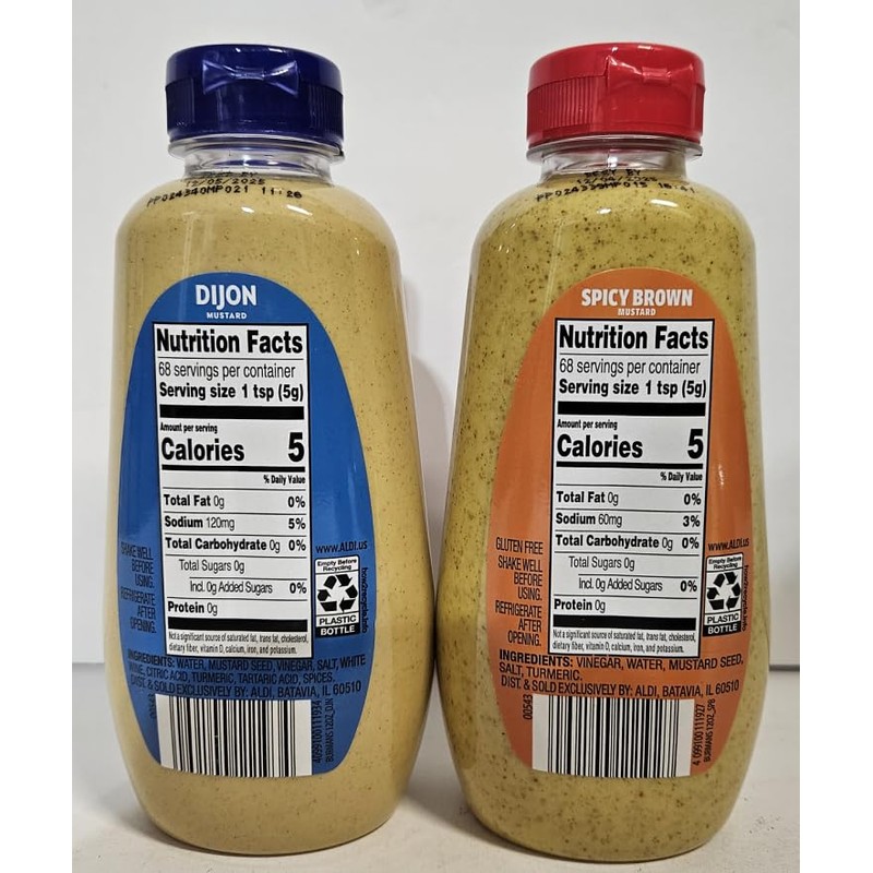 Burmans Spicy Brown & Dijon Mustard 12oz 340g (Two Bottles)