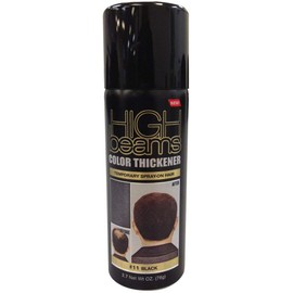 High Beams Color Thickener Temporary Spray-On Hair - Black 2.7 oz. (Pack of 2)