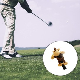Colcolo Plush Golf Club Headcover Animal Wood Driver Head Cover Replacement Sleeve Funny for Golf Bag Accessories Outdoor Sports Women Men Golfer, Monkey