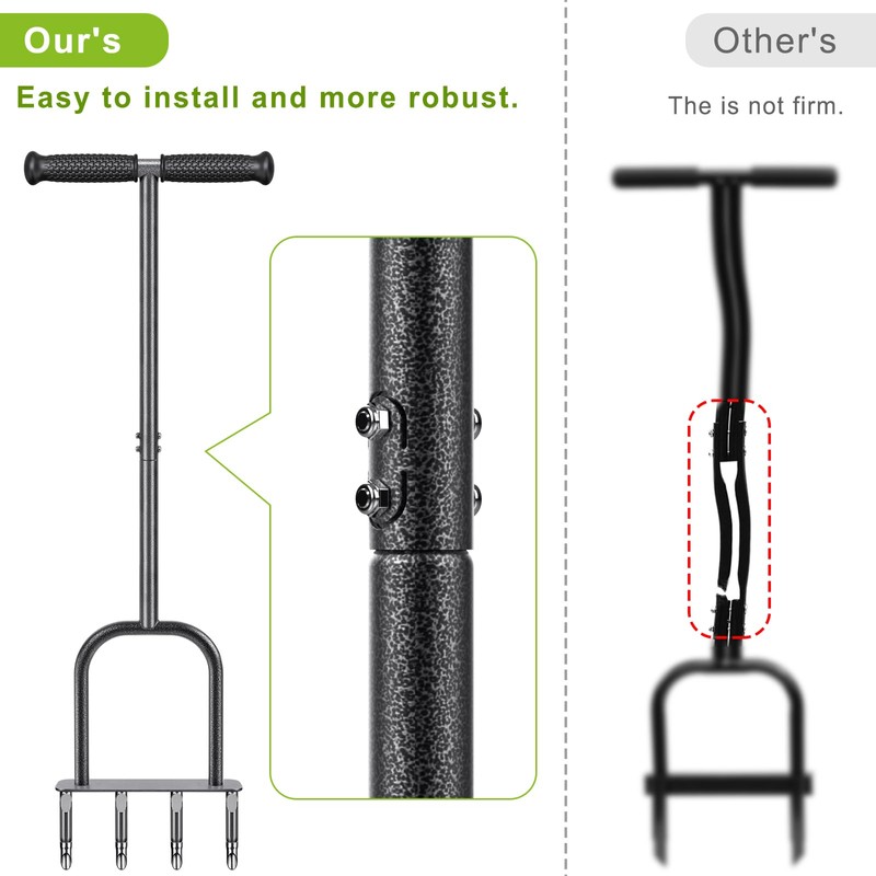 Dolibest Manual Aerator Lawn Tool, Manual Yard Plug Aerators with