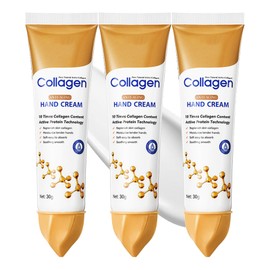Collagen Hand Cream, Cracked Skin Repair Products, Softening & Nourishing Anti-Dryness, Rejuvenating & Moisturising Collagen Anti-Wrinkle Hand Cream, 3 Pcs