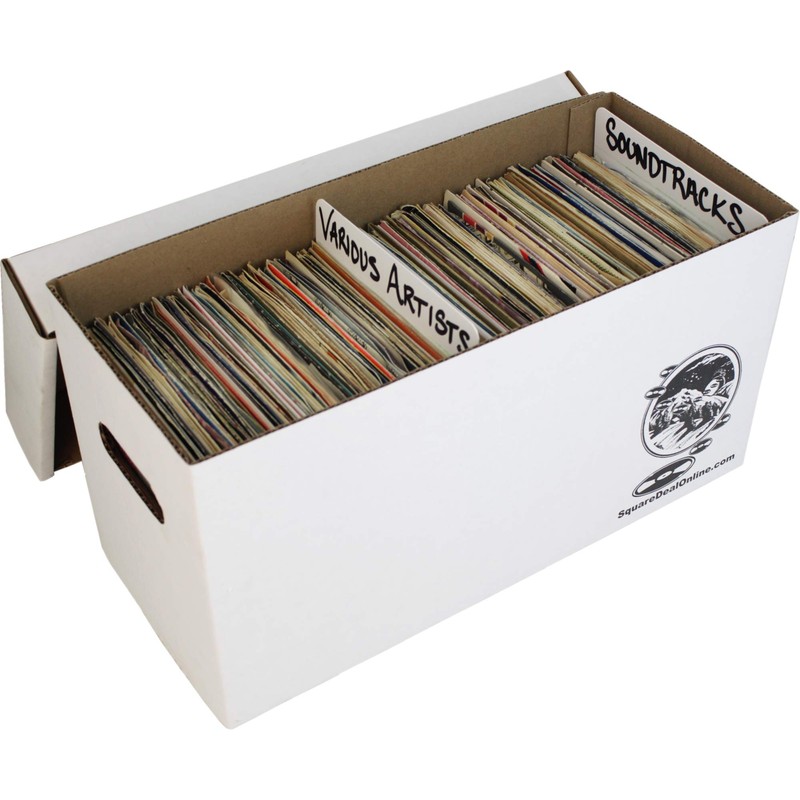 Durable Set of 5 - 7 inch Vinyl Record Storage