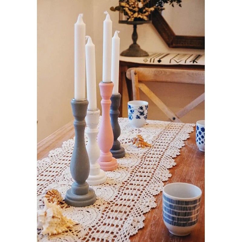 Damanni Rectangular Cotton Handmade Crochet Lace Table Runner Doilies Dresser