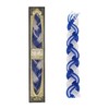 Shalhevet Light Havdalah Candle 100% Kosher (Elegant Blue & White)