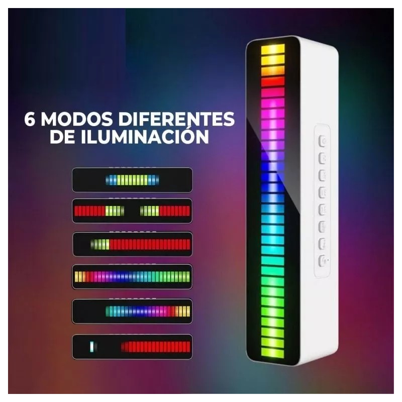 EGTMA Bocina Sound-bar Con Luces Rgb Inteligentes Portátiles