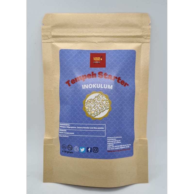 Tempeh Starter/Ragi Tempe/Live Cultures/Inokulum-Non GMO-Halal 100 Gram