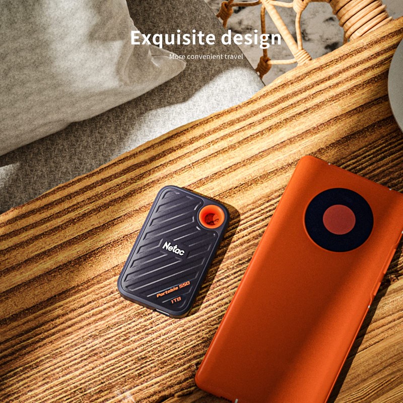 Netac 512GB Extreme Portable SSD External Solid State Drives Up