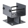 6x6 Elevated U-Shaped Steel Post Base Bracket for Wood Posts