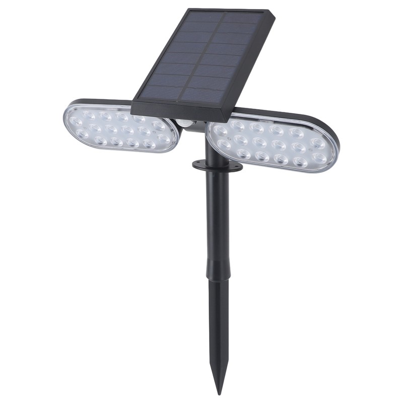 Solar Motion Sensor Wall Light 2 Heads IP65 Waterproof High
