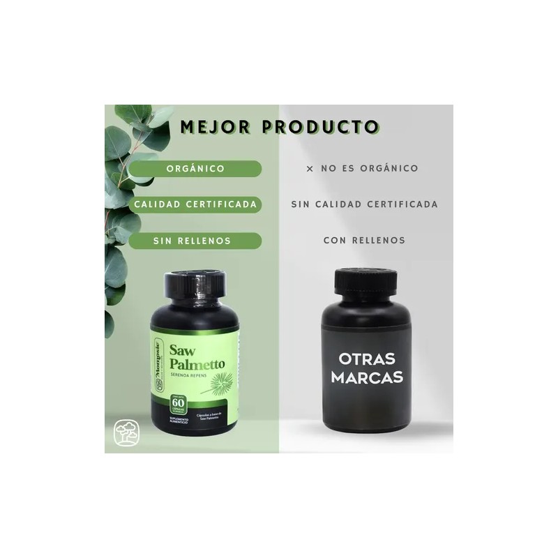 Saw Palmetto 60 Cápsulas | Salud De Próstata | 1000