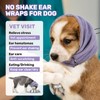 LEOTRAG Dog Calming Hoodie, No Flap/Shake Ear Wraps for Dogs,