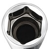 sourcing map 1/2-Inch Drive 16mm 6-Point Shallow Socket, Metric, Cr-V