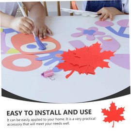 NUOBESTY 20pcs Fall Maple Leaf Paper Cuts Paper Cutouts Red Fake Maple Leaf Leaves Decor for Party, Home, Classroom