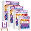 PUOPOSTY 12 Value Pack Stretched Canvases for Painting, Multi-Size (5x7,
