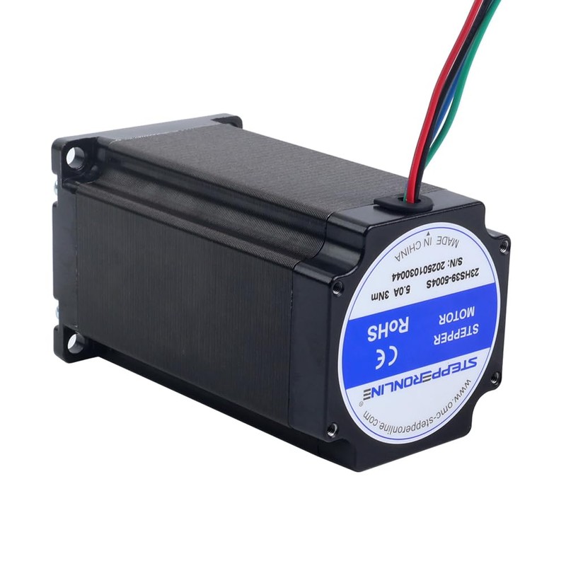 STEPPERONLINE Nema 23 Stepper Motor 3Nm(425oz.in) 5A 8mm Shaft Bipolar