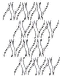 OdontoMed2011 Set of 24 Pieces Multi-Function Professional Hair Extension Plier for Hair Remove Micro Rin Stainless Steel Multi Use Pliers DP-30
