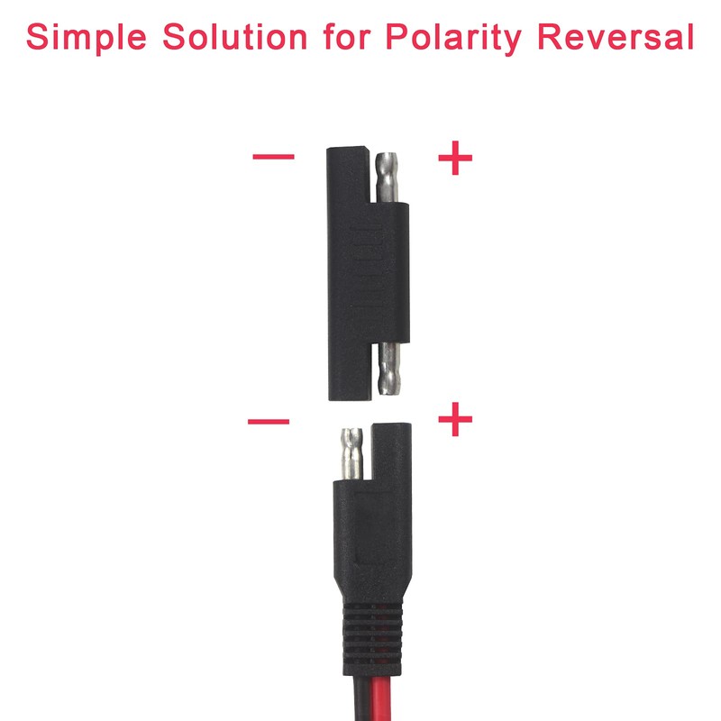 SAE Polarity Reverse Adapter Connector 2 Pin SAE Polarity Switching