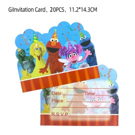 Losede 20pcs Birthday Party Invitations Birthday Party Supplies Decoration (Style 10)