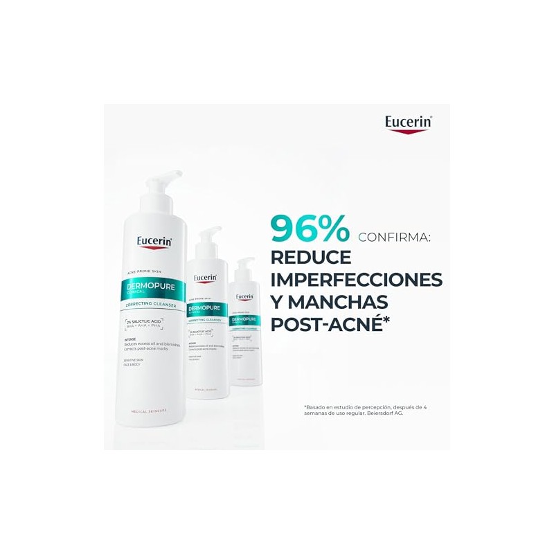 Eucerin DermoPure Gel limpiador facial concentrado (150 ml) con ácido
