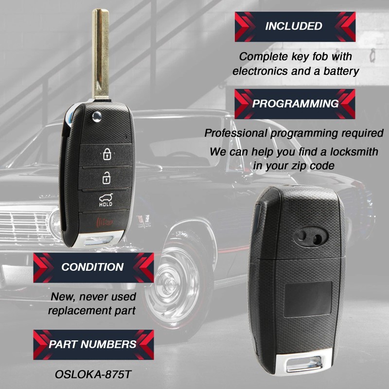 RemoteStop Key Fob Remote for 2014 2015 2016 2017 2018