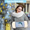 MatFirsmo Faux Fur Hand Muffs, Portable Hand Warmer Pouch with