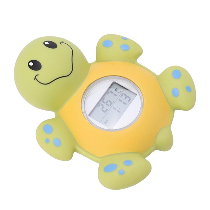 Baby Bath Thermometer Smart Cartoon Cute Tortoise Bathroom Multi Functional