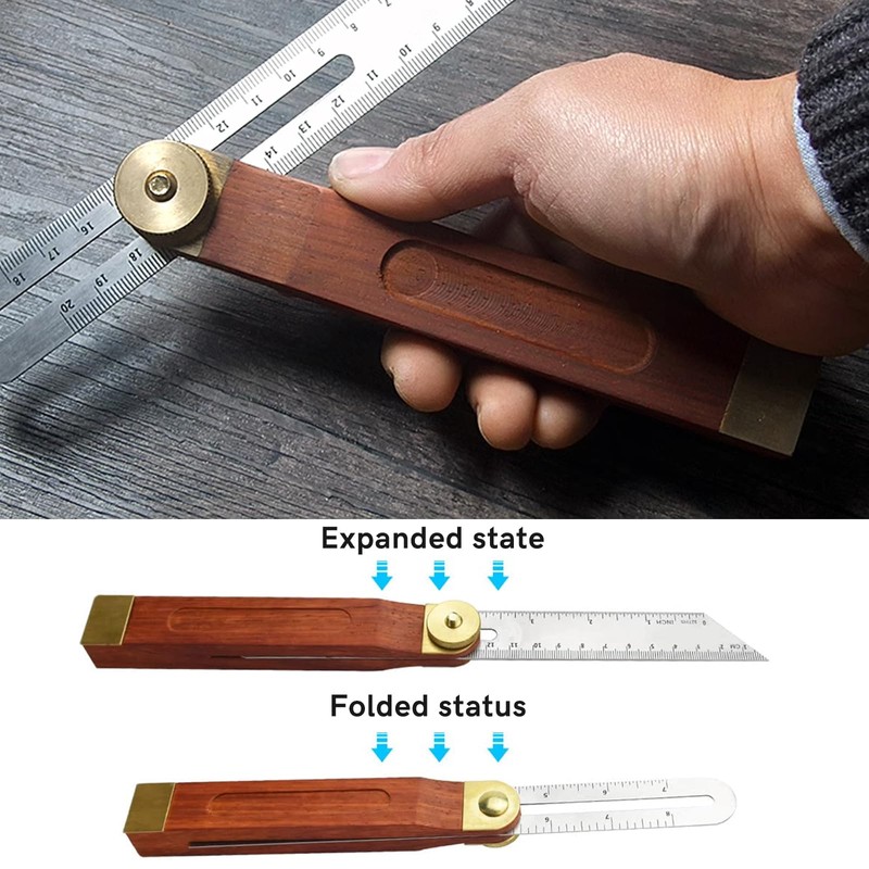 Adjustable Angle Finder Sliding Bevel Gauge Angle Measurement Tool with