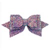 5 Inch Glitter Hair Bows Boutique Hair Clips 6 Pcs