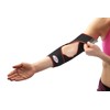 TSM Sportbandage Ellenbogenbandage aktiv mit Noppen offen, Schwarz, L/XL, 5118