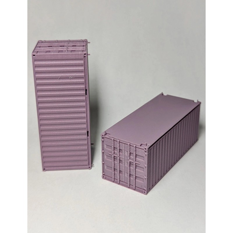 typrhonda (2) - HO Scale 20' Ft Shipping Container -