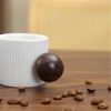 Xiaokangpao 4Pcs Ceramic Vertical Stripes Mini Cups,Easy to Clean,Espresso Cups