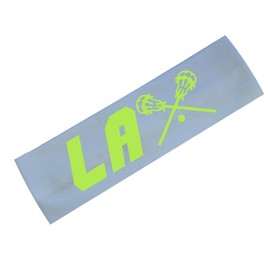 LAX Cotton Stretch Lacrosse Headband-5 Years - Adult (Green & White)