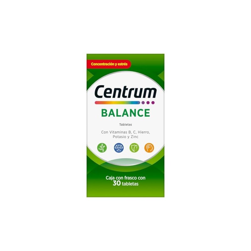 Centrum Multivitamínico Balance Frasco con 30 tabletas