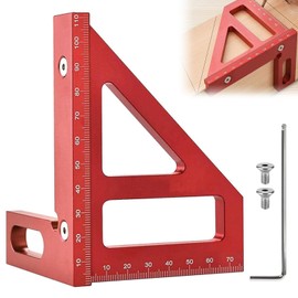 Zimmermannswinkel, Präzises Anschlagwinkel Set, Carpenter's Square, Square Protractor, Triangle Ruler Metal, Precise Carpenter's Angle, 3D Angle Stop, Multi-Purpose Measuring Tool for Engineer