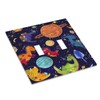 Astronaut Dinosaur Galaxy Starry 2 Gang Double Toggle Light Switch