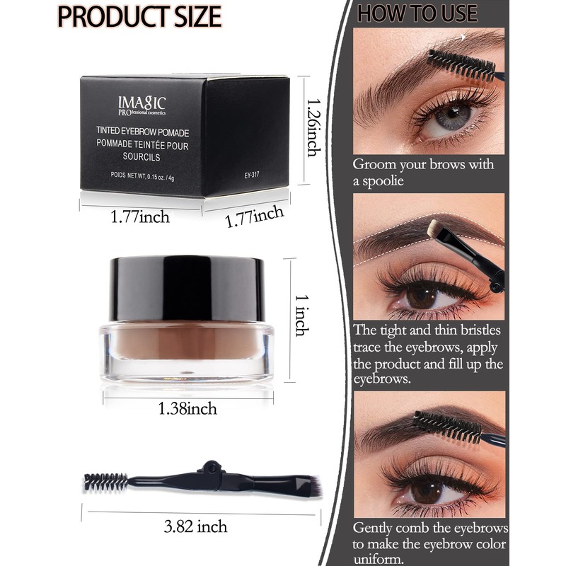 Eyebrow Cream Ointment Waterproof Eyebrow Gel Long Lasting Eyebrow Gel