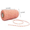 Leecogo Bakers Cotton Twine String,3 Rolls 984 Feet Black Orange