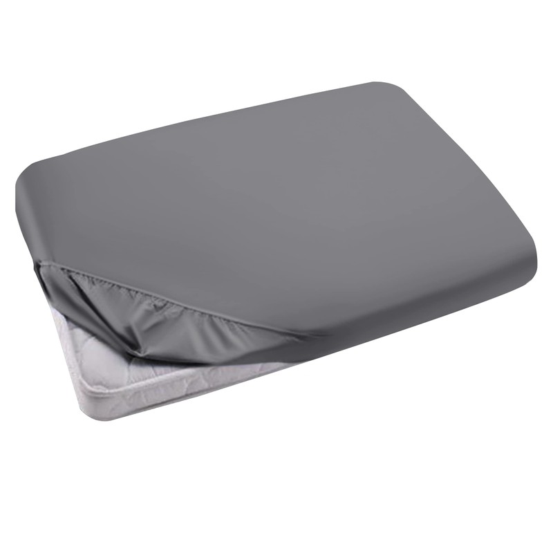Moonlight Bedding Super King Fitted Sheet Grey - Premium 25cm