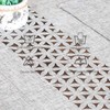 BAZIOE Linen Fabric Table Runner Grey Modern Exquisite Table Runner