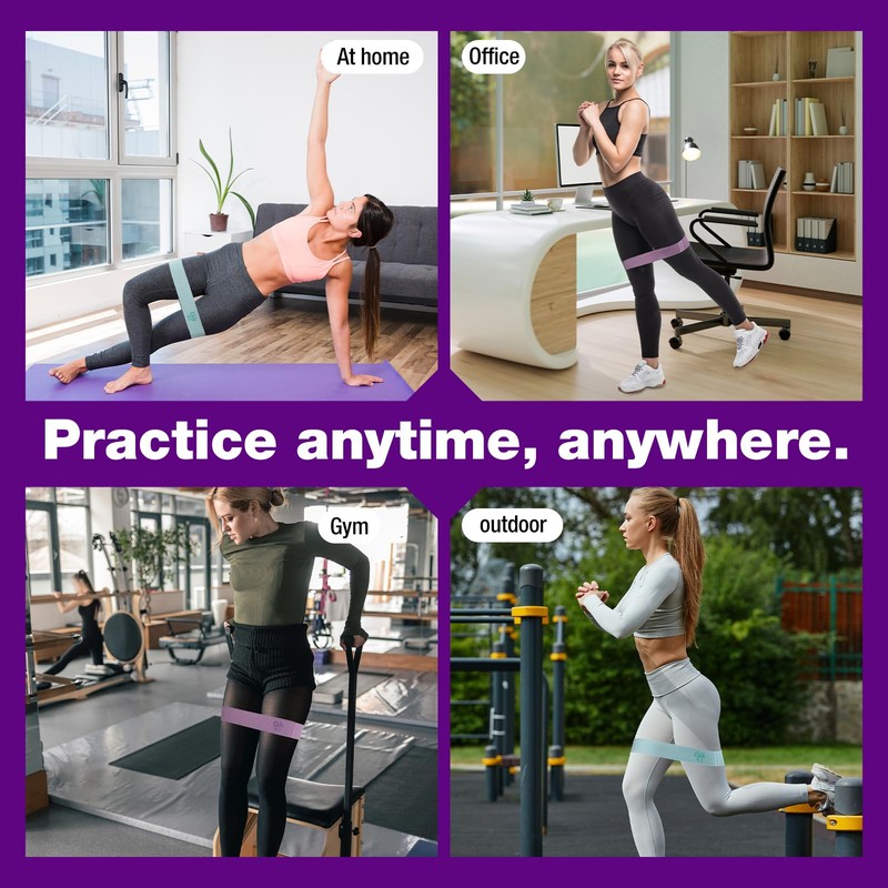 Fabric Resistance Bands for Women, Anti-Slip Design Booty Bands Set