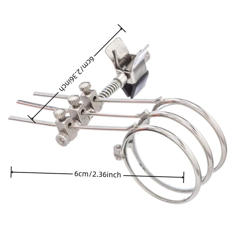 Jeweller's Eye Loupe 3.3X, 6.6X, 9.9X Triple Ocular Loupe Clip