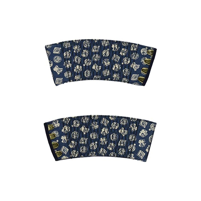 K-WORK B-30 Pure Indigo Dyed Gauntlet 4 Pieces Small