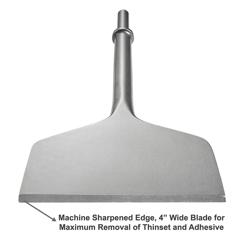 SPKLINE 4 Inch Wide Air Chisel Bit, Pneumatic Tile &